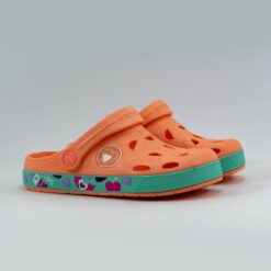 Дитячі сабо COQUI 8802 Coral/Hearts