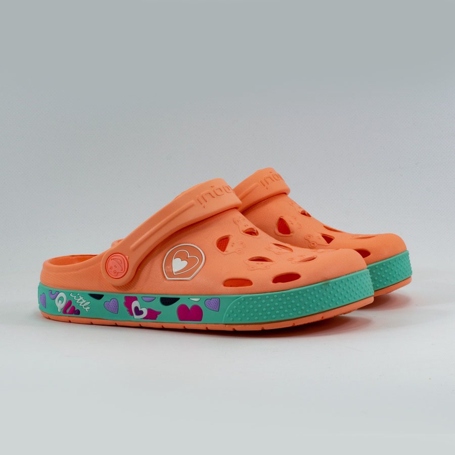 Дитячі сабо COQUI 8802 Coral/Hearts