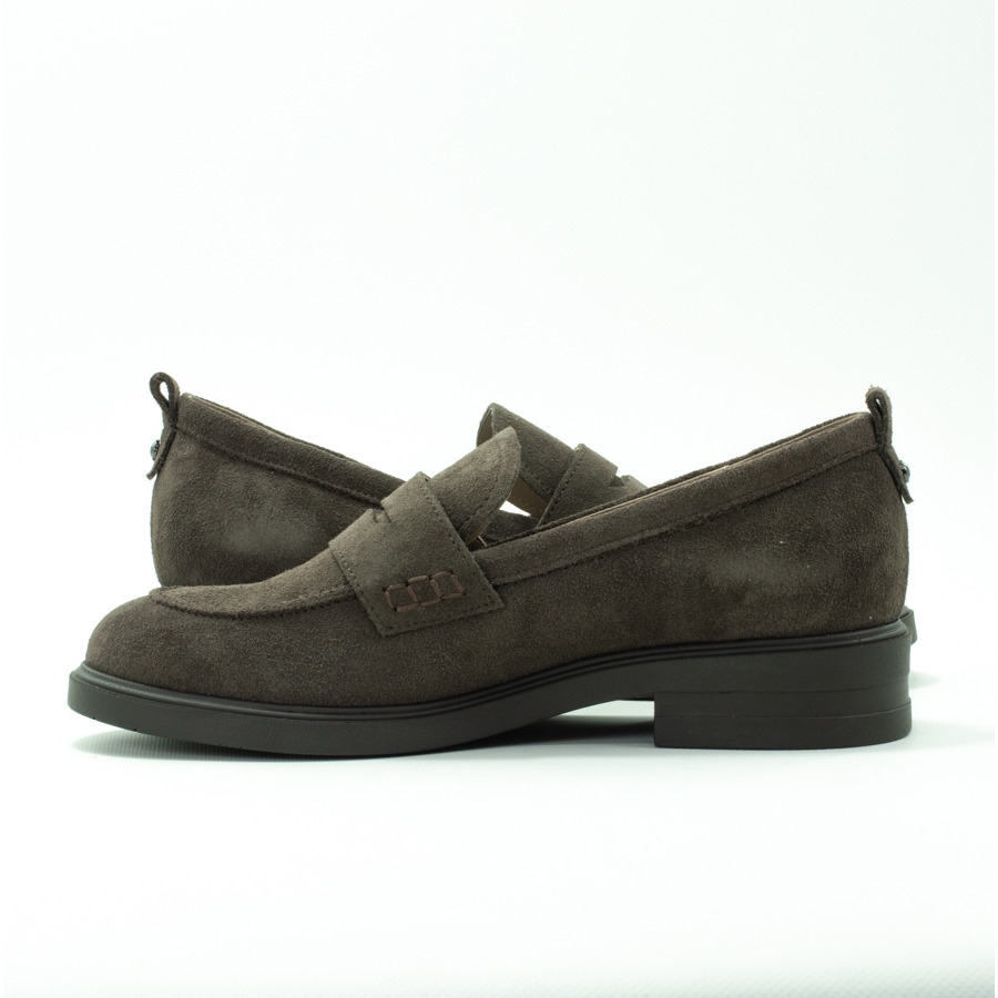 Жіночі лофери VILANSI V8689 BROWN VELOUR - Зображення 3