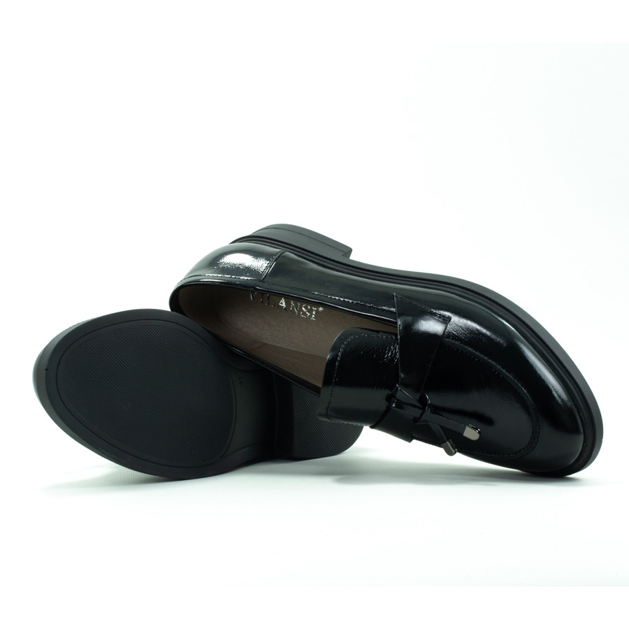 Жіночі лофери VILANSI V8691 BLACK LAK - Зображення 4