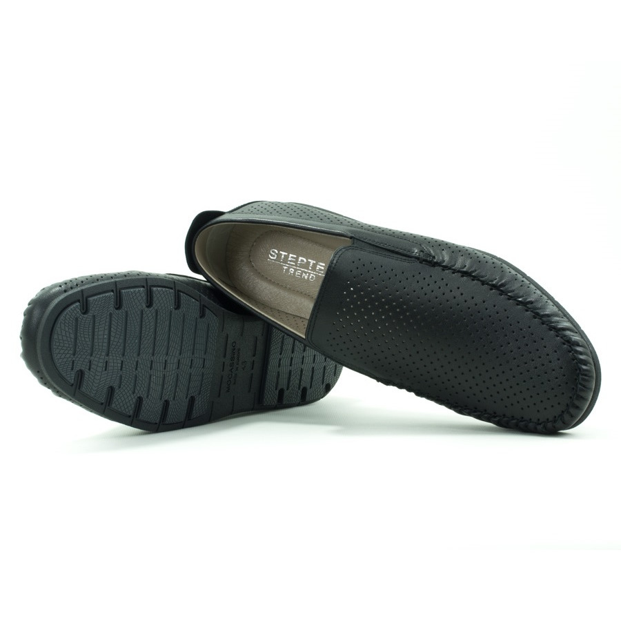 Чоловічі мокасини STEPTER 8945 Чорний - Зображення 4