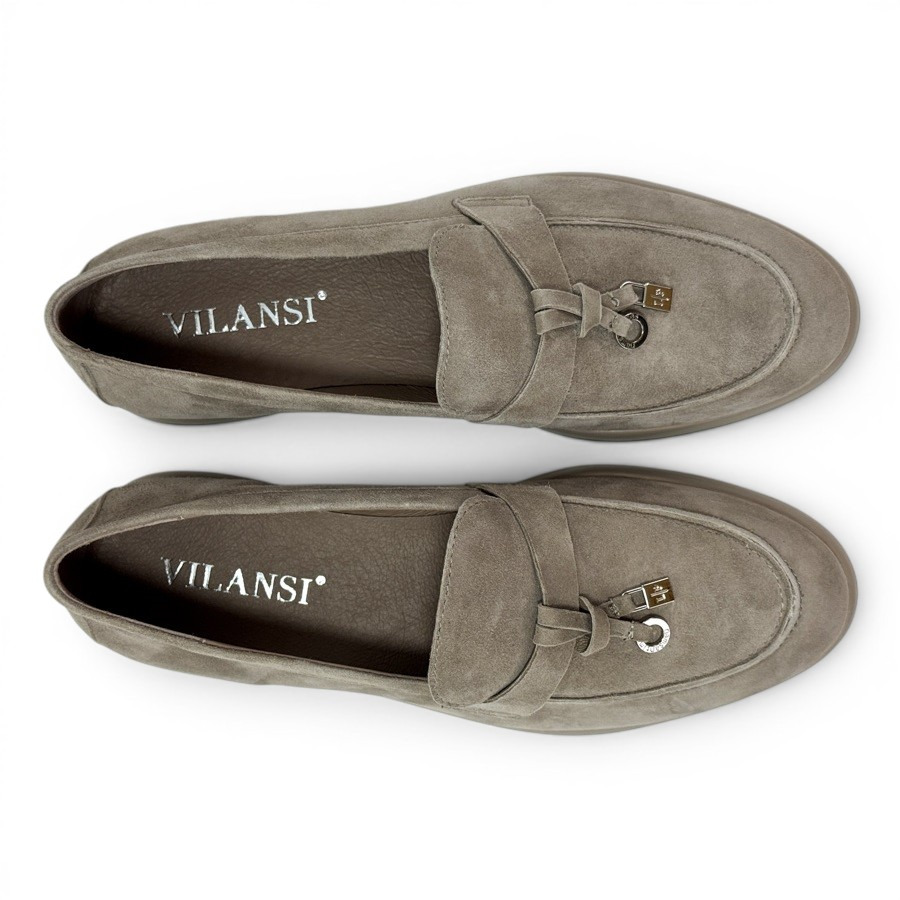 Жіночі мокасини VILANSI V9004 BEIGE VELOUR - Зображення 3